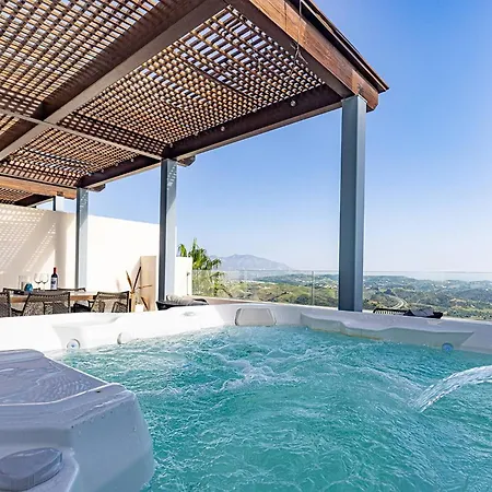 102 Stylish 2 Bed Duplex Penthouse Sea Views & Hot Tub La Cala De Mijas